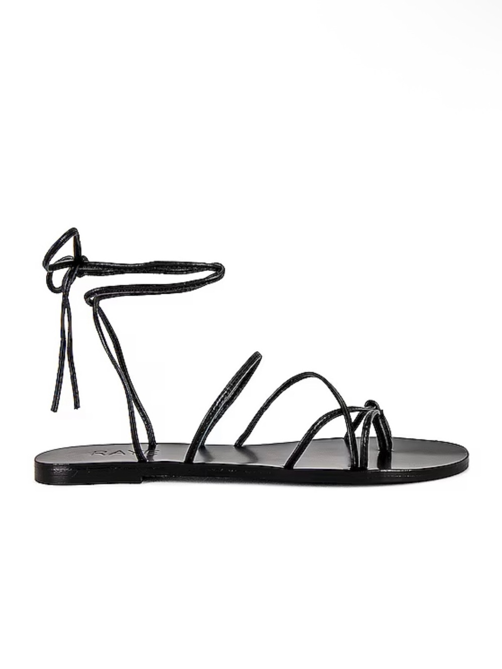 Raye Leather Black Spur Sandals - Sz 8.5